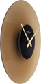 Stille wandklok - 40cm - Mat bruin - Glas - NeXtime Float