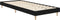 vidaXL - Bedframe - bewerkt - hout - zwart - 75x190 - cm