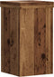 vidaXL - Plantenstandaards - 2 - st - 10x10x18 - cm - bewerkt - hout - oud - houtkleurig