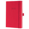 Sigel agenda 2024 - Conceptum - A5 - 2 pagina's / 1 week - rood - SI-C2464