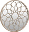 vidaXL - Tuinspiegel - rond - 60x3 - cm - ijzer - zandkleurig