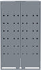vidaXL - Containerberging - voor - 2 - containers - 138x79x117 - cm - staal - grijs