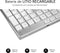 Keyboard Subblim SUB-KB-3ADE300 Bluetooth 3.0 350 mAh Spanish Qwerty Silver Spanish