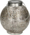 Anna's collection Solar lantaarn - zilver - metaal - 14 x 16 cm