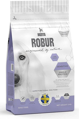 BOZITA ROBUR SENSITIVE SINGLE PROTEIN LAMB & RICE 3KG - SCANDIC PETSHOP
