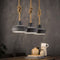 AnLi Style Hanglamp 3xØ28 betonlook verstelbaar touw