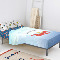 Happy Friday Sheet set 2 pieces Son avion 160x270 cm (Single) Multicolor