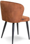Liviza Stoel Loka Terracotta - Velvet - Rond Terra - 78 cm , 525 cm , 62 cm