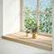 vidaXL - Vensterbanken - 2 - st - onbehandeld - 80x40x2 - cm - massief - eikenhout