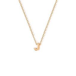 Orelia letter ketting - J hangertje - verstelbaar 40,5cm - goudkleurig
