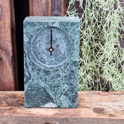Benoa Bowden Green Marble Clock 13 cm
