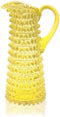Anna Von Lipa Schenkkan Waterkaraf Waterkan Glas Karaf met oor - Hobnail Eiffel 1L - Citroen Geel