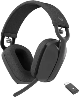 Logitech Zone Vibe Wireless UC - Draadloze headset - Boommicrofoon - Grafiet