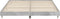 vidaXL - Bedframe - bewerkt - hout - betongrijs - 120x200 - cm