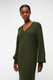 OBJECT - OBJMALENA L/S KNIT DRESS NOOS - Maat M - Ribstof - Met stretch