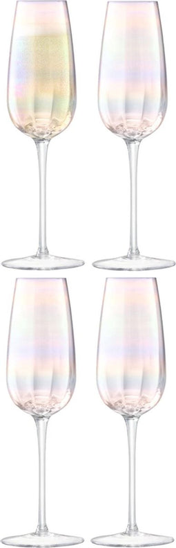 L.S.A. Pearl Champagneglas - 250 ml - Set van 4 Stuks - Parelmoer