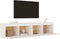 vidaXL - Wandkasten - 2 - st - 80x30x35 - cm - massief - grenenhout - wit