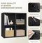 Woltu Boekenkast met 4 Vakken - Lage Opbergkast 59,6 x 29 x 59,8 cm - Multifunctionele Houten Kast -