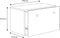INGA - Speelgoed kist - 70,6x41,6x41,6cm - wit