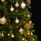 vidaXL - Kunstkerstboom - met - scharnieren - 300 - LED's - en - kerstballen - 270 - cm
