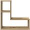 vidaXL - Wandschappen - kubus - 2 - st - 50x15x50 - cm - hout - artisanaal - eiken