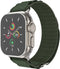 imoshion Nylon Alpine bandje - Geschikt voor Apple Watch 1, 2, 3, 4, 5, 6, 7, 8, 9, 10 (42 mm), SE - 38/40/41 mm - Groen - One Size