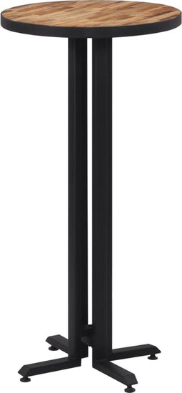 vidaXL - Bartafel - rond - Ø55x110 - cm - massief - gerecycled - teakhout