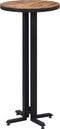 vidaXL - Bartafel - rond - Ø55x110 - cm - massief - gerecycled - teakhout