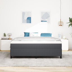 vidaXL - Bedbodem - Donkergrijs - 180x200 - cm - Korduroy - Stof