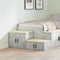 vidaXL - Opbergkast - Betongrijs - 127x41x40 - cm - Gelaagd - Hout