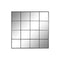 Wandspiegel Home ESPRIT Zwart Venster 122 x 2 x 122 cm