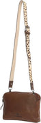 Micmacbags Wildlife Schoudertas - 5 vakken - Donkertaupe