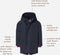 Noppies Jas Nes - Kids Jas - Waterafstotend en Windproof - Dark Sapphire - Maat 140