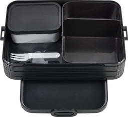 Mepal Bento Lunchbox large - Broodtrommel - Geschikt voor 8 boterhammen - Nordic black