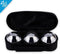 Engelhart Jeu de Boules Set - 3 Metalen Boules 74 mm 720 g - Zwarte Rits Tas - Inclusief But Meetlint Spelregels