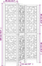 vidaXL - Kamerscherm - met - 3 - panelen - massief - paulowniahout - bruin