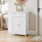 SoBuy FRG238-W - Badkamerkast - 1 lade 2 deuren - Wit 60x87x35cm