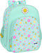 Schoolrugzak Smiley Summer fun Turkoois (32 x 38 x 12 cm)