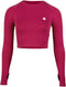 Gorilla Wear Hilton Seamless Long Sleeve - Crop top - Naadloos - Fuchsia - XS/S