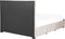LIEVIN - Bed met opbergruimte - Beige - 160 x 200 cm - Fluweel