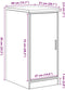 vidaXL - Garagekast - 40x51x85 - cm - massief - grenenhout - oud - hout