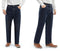 Milanoro - Jeansbroek voor heren - Straight fit met lichte rek - Zwartblauw W36 L32