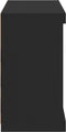 vidaXL - Dressoir - met - LED-verlichting - 81x37x67 - cm - zwart