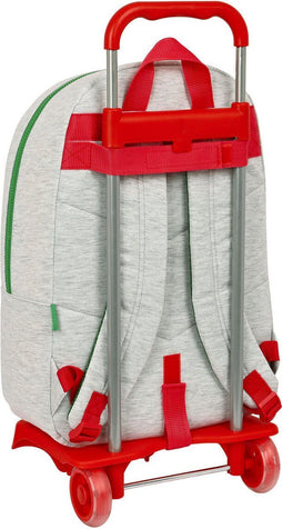 Schoolrugzak met Wielen Benetton Pop Grijs (30 x 46 x 14 cm)