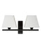 Atmooz - Wandlamp Duomo - Industrieel - Woonkamer / Slaapkamer - Zwart en witte kap - Hoogte 21cm - Metaal