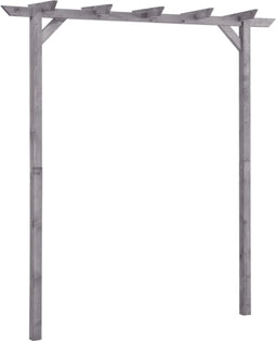 vidaXL - Pergola - 200x40x205 - cm - geïmpregneerd - grenenhout - grijs