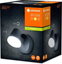 LEDVANCE Wand- en plafondarmatuur LED: voor muur/plafond, ENDURA STYLE MIDI SPOT / 12,5- W, 22-…24- V, stralingshoek: 11-, Warm wit, 3- K, body materiaal: aluminum, IP44