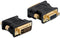Delock - VGA 15pin F > DVI 24+5 M - Verloopadapter - Zwart
