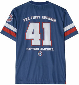 Uniseks T-Shirt met Korte Mouwen The Avengers Legend Blauw - L