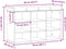 vidaXL - Schoenenbank - 82x32x50 - cm - bewerkt - hout - artisanaal - eikenkleur